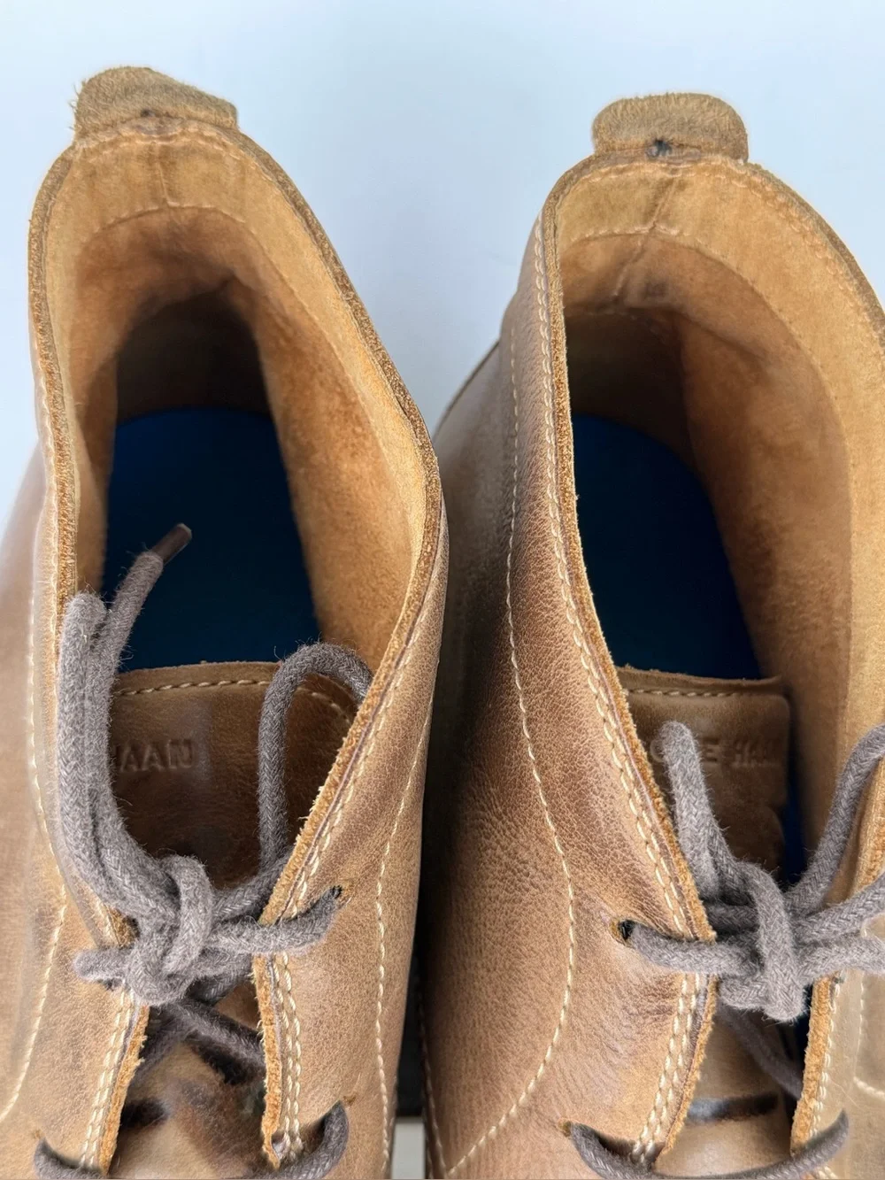 Cole Haan York Grand 360 Chukka boots in a rich brown leather size 10M